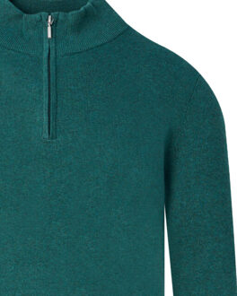 Pullover half zip - maat XL Groen