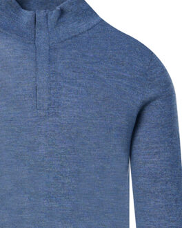 Pullover half zip - maat XXL Blauw