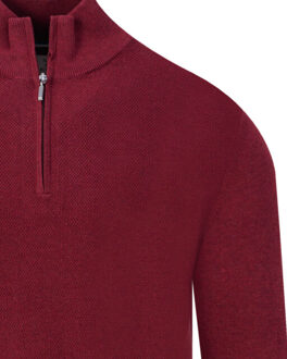 Pullover half zip Rood - XXXL