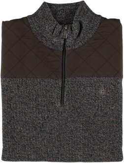 Pullover Half Zip Rough Twill Brown  XL Bruin