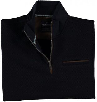 Pullover High Class With Suede Navy  4XL