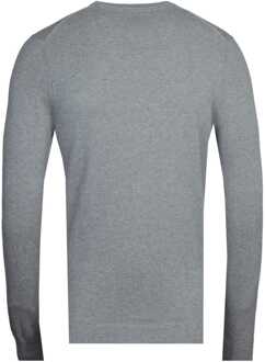 Pullover in wolblend met ronde hals Grijsmele