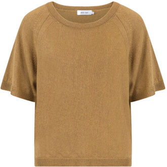 Pullover korte mouw 261p074 felice Bruin - XL