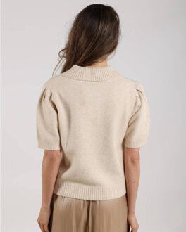 Pullover korte mouw nkf01025 sandra Beige - XXL