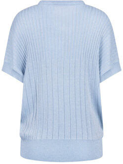 Pullover korte mouw nks01161 raya Lichtblauw - XL