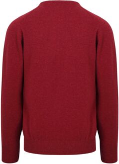 Pullover Lamswol O Poppy Mellange Rood - S,XXL,3XL