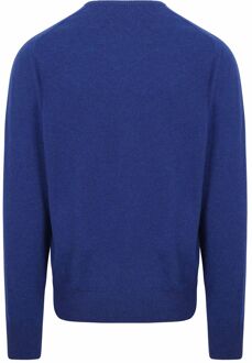 Pullover Lamswol V Persian Royal Blue Blauw - M,XL