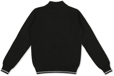 Pullover Met Rits Love - maat 12J / 152cm Zwart/Donkergrijs