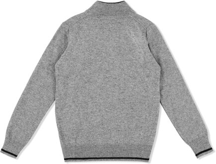 Pullover Met Rits Love - maat 8J / 128cm Grijs