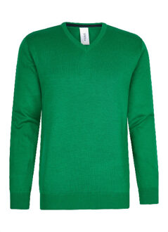 Pullover met v-hals Groen - XL