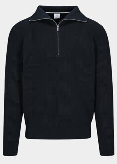 Pullover nos zip troyer pullover 219018493/654 Blauw - XL