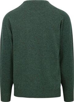 Pullover O-neck Lambswool Cossack Donkergroen - 3XL,L,XL