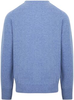 Pullover O-neck Lambswool Glacier Lichtblauw - 3XL