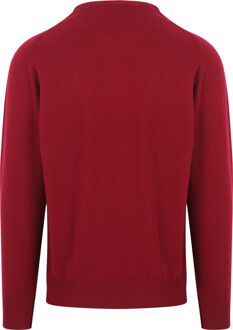 Pullover O-neck Lamswol Dubonnet Rood - 3XL,L,M,XL,XXL