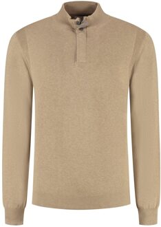 Pullover Premium Half Zip Jers Mid Brown/bronze  L