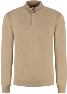 Pullover Premium Half Zip Jers Mid Brown/bronze  M