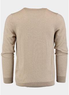 Pullover rick r-neck pullover merino 00005ri12/2500 sand - maat XXL Beige