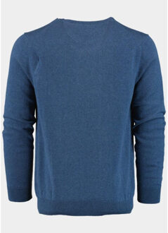 Pullover ronde hals 100% katoen 8200cct/675 - maat M Blauw