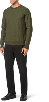 Pullover Ronde Hals Crest Groen - 3XL