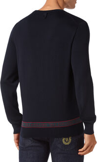 Pullover Ronde Hals Donkerblauw