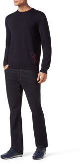 Pullover Ronde Hals Donkerblauw