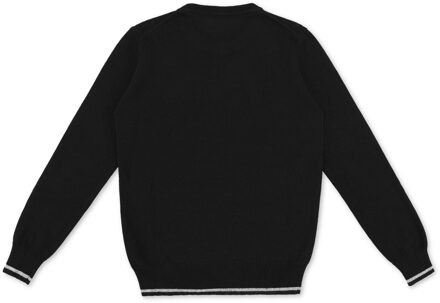 Pullover Ronde Hals Love - maat 10J / 140cm Zwart/Donkergrijs