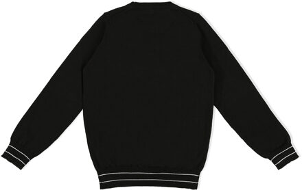 Pullover Ronde Hals Statement Zwart