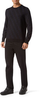 Pullover Ronde Hals Zwart - 3XL