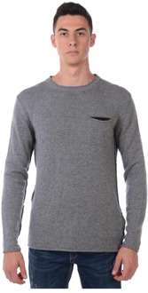 Pullover Sweater Gebreid Daniele Alessandrini , Gray , Heren - M