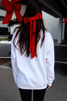 Pullover Sweatshirt Relaxed Fit - maat XL Wit