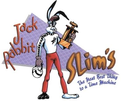 Pulp Fiction Jack Rabbit Slims Unisex T-Shirt - White - 3XL - Wit