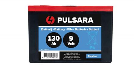 Pulsara 9V- Hybride Alkaline batterij - 130 Ah