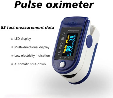 Pulse Oximeter Monitor Finger Pulse Oxymeter Digital Oxygen Meter Clip Type Spo2 Pr Sensor Oled Display Pulse Oximeters