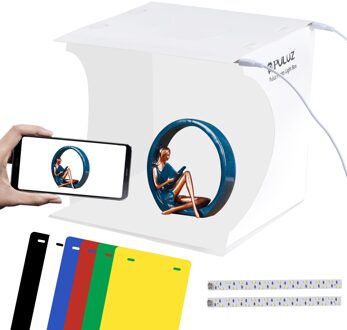 Puluz 8 "2LED Panelen Opvouwbare Draagbare Foto Video Doos Verlichting Studio Schieten Tent Box Kit Emart Diffuse Studio Softbox lightbox