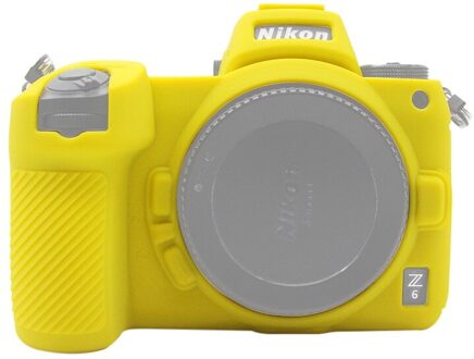 Puluz Cover Case Voor Nikon Z6/Z7/ Z6II Zachte Siliconen Rubber Camera Beschermende Body Cover Case Skin Camouflage geel Camera Tas Y For Nikon Z6 Z7