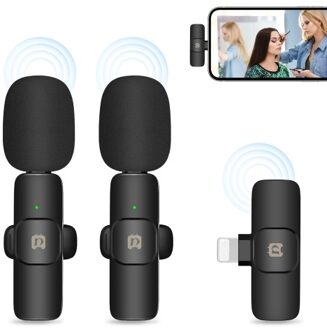 PULUZ PU3150B One-Trigger-Two Mini 2.4G Wireless Microphone System