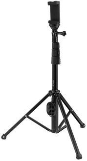 Puluz Ring Licht Statief Draagbare Bluetooth Afstandsbediening Mobiele Telefoon Live Fotografie Selfie Stok Statief Verstelbare 129.5Cm