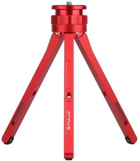 Puluz Verstelbare Aluminium Mini Statief Tafelblad Statief Voor Mobiele Telefoon Actieve Camera 'S Rood