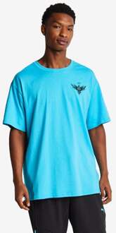 PUMA 1love T-shirts Heren - Blauw - Maat S - Katoen Jersey Blue