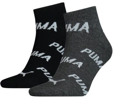 PUMA 2 stuks BWT Quarter Sock * Actie * Blauw,Versch.kleure/Patroon,Roze,Grijs,Zwart,Wit - Maat 35/38,Maat 39/42,Maat 43/46