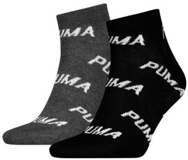 PUMA 2 stuks BWT Quarter Sock * Actie * Blauw,Versch.kleure/Patroon,Roze,Grijs,Zwart,Wit - Maat 35/38,Maat 39/42,Maat 43/46