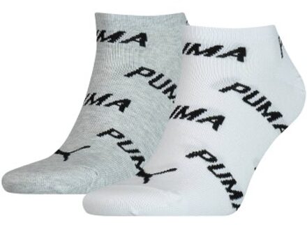 PUMA 2 stuks BWT Sneaker Sock * Actie * Versch.kleure/Patroon,Zwart,Grijs,Wit - Maat 35/38,Maat 39/42,Maat 43/46