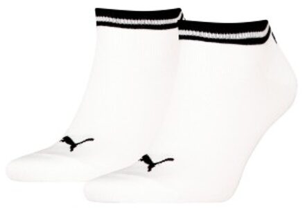PUMA 2 stuks Heritage Sneaker Socks Zwart,Wit - Maat 35/38,Maat 39/42,Maat 43/46