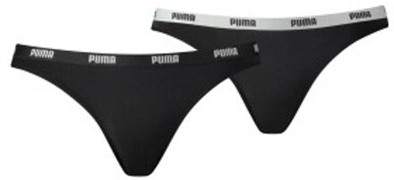 PUMA 2 stuks Iconic Bikini * Actie * Zwart,Grijs,Wit - X-Small,Small,Medium,Large,X-Large