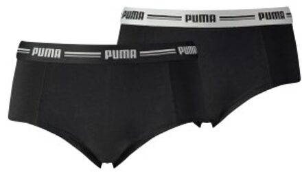 PUMA 2 stuks Iconic Mini Shorts Zwart,Grijs,Wit - X-Small,Small,Medium,Large,X-Large