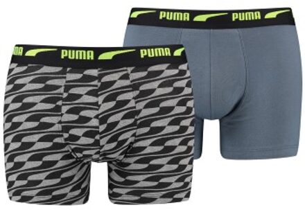 PUMA 2 stuks Men Formstrip Boxer * Actie * Blauw,Rood - Medium,Large