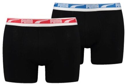 PUMA 2 stuks Men Multi Logo Boxer * Actie * Zwart,Versch.kleure/Patroon,Grijs,Blauw - Medium,Large,X-Large,XX-Large