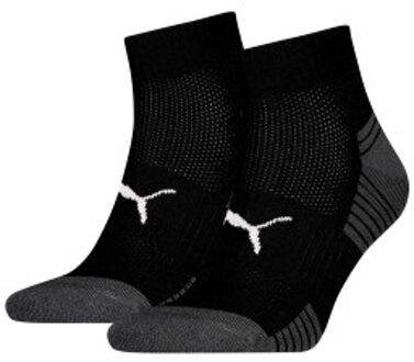 PUMA 2 stuks Sport Cushioned Quarter Socks * Actie * Blauw,Zwart,Roze,Wit,Rood - Maat 35/38,Maat 39/42,Maat 43/46