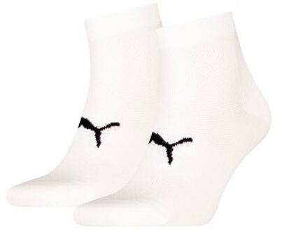 PUMA 2 stuks Sport Light Quarter Socks * Actie * Blauw,Geel,Zwart,Roze,Wit,Rood - Maat 35/38,Maat 39/42,Maat 43/46