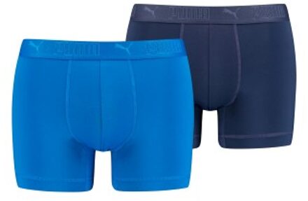 PUMA 2 stuks Sport Microfiber Boxer Blauw,Zwart - Small,Medium,Large,X-Large